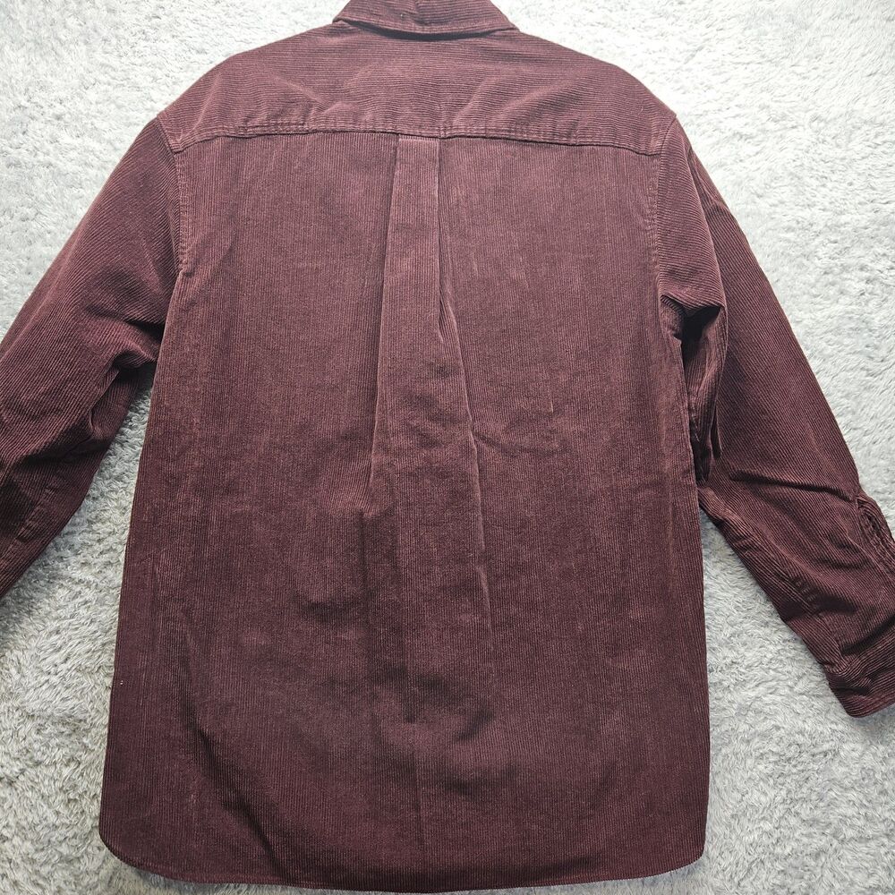 Eddie Bauer Womens Vintage Corduroy Shirt Medium Longsleeve 90s Thick Casual - Picture 9 of 9